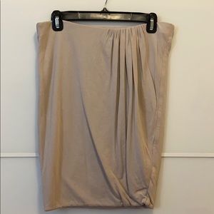 James Perse ruched pencil skirt in grey